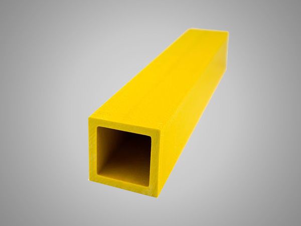 GFK-Quadratrohr 51x51x6,25, gelb