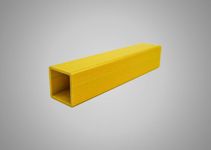 GFK-Quadratrohr 60x60x4,5,gelb